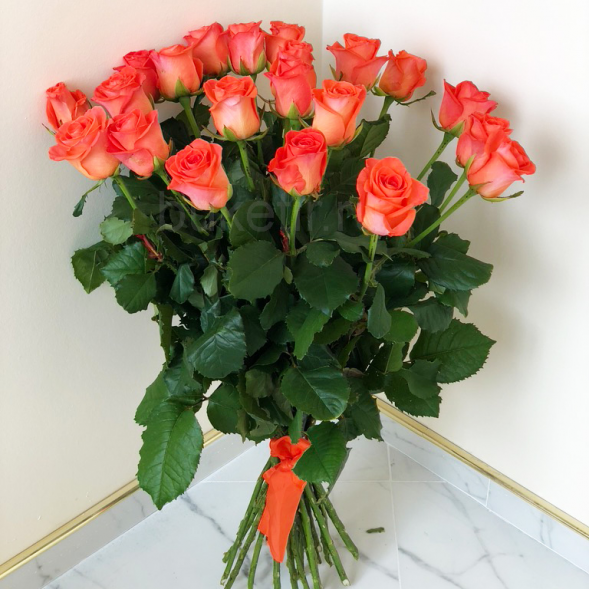 21 коралловая роза, лента в Евпатории