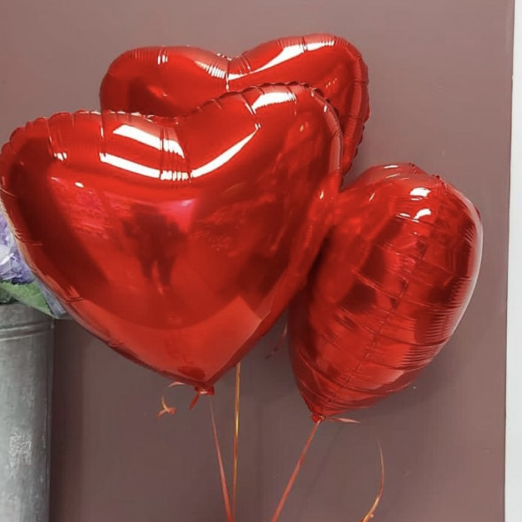 Фольгированый шар в форме сердца 1 шт. в Евпатории