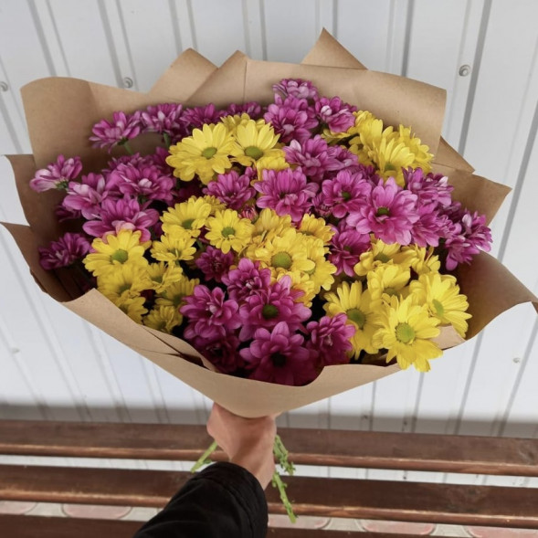 Букет 9 хризантем в Евпатории