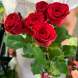 5 красных роз в Евпатории