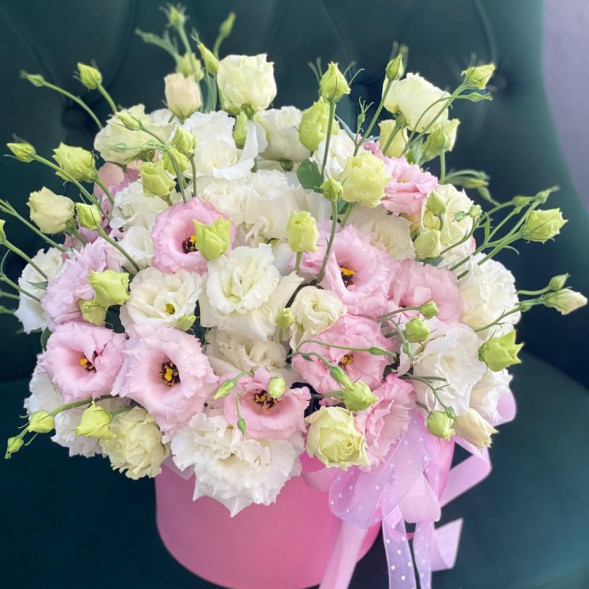 Композиция из эустом Нежное прикосновение в Евпатории